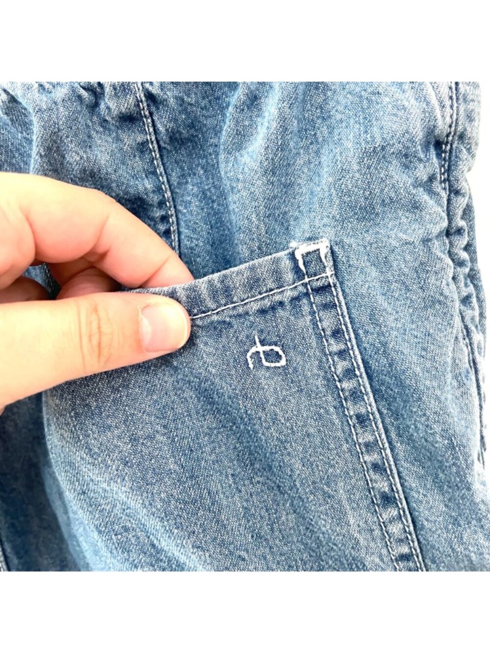 Rag & Bone Jogger Fabric Lightweight Denim Jeans Size XS Loungewear Knit - Picture 5 of 9